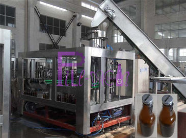 machine de remplissage de bière de chapeaux de couronne de la bouteille 330ml en verre avec des valves de NANQING