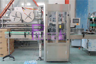 machine à étiquettes de douille principale simple automatique 150BPM 250BPM avec le tunnel de rétrécissement