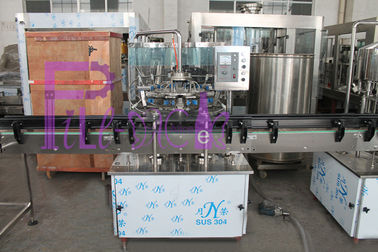 Machine de remplissage de bouteilles de l'eau SUS304/SUS316, ligne remplissante liquide pure à échelle réduite