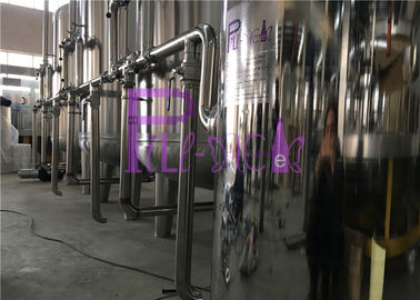 Système de traitement de l'eau minéral de filtration de stérilisateur UV avec des cuves de stockage de l'eau d'acier inoxydable