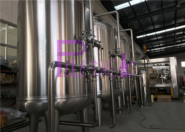 Système de traitement de l'eau minérale automatique de RO avec le filtre actif de carbone