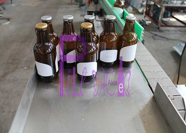 PLC adhésif de machine à étiquettes de bouteille d'acier inoxydable système commandé