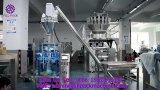 Machine de conditionnement de poudre verticale à enroulement de film, formation de sacs et scellage arrière 2280 J69