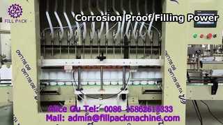 Machine de remplissage anticorrosion automatique à 16 stations en ligne droite 2115 J66