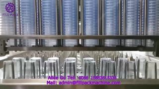 2227 J119 Machine de lavage, de remplissage et de scellage de gobelets en ligne à 8 stations