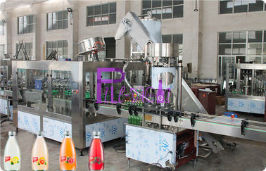 Machine de remplissage liquide de bouteille en verre de Full Auto, fruit Juice Filler 8000BPH