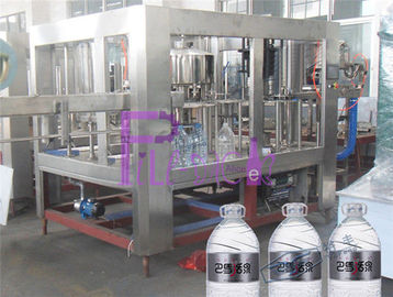 machine de remplissage de bouteilles pure de l'eau 5L 3 dans 1 équipement liquide de remplisseur