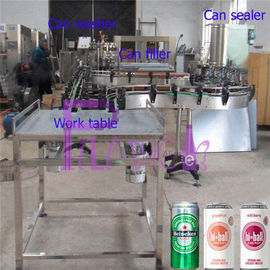 La machine de remplisseur de boîte d'aluminium de boisson non alcoolisée, message publicitaire peut équipement de cachetage