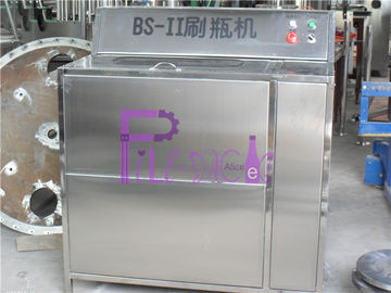 Double machine semi automatique de nettoyage de bouteilles en verre de têtes pour la ligne remplissante de boisson