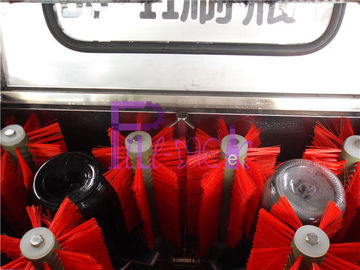 Double machine semi automatique de nettoyage de bouteilles en verre de têtes pour la ligne remplissante de boisson