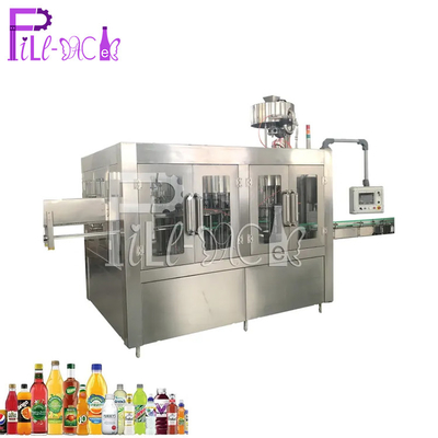 Monoblock lavant l'équipement en plastique de bouteille de Juice Filling Capping Machine CGF32-32-10
