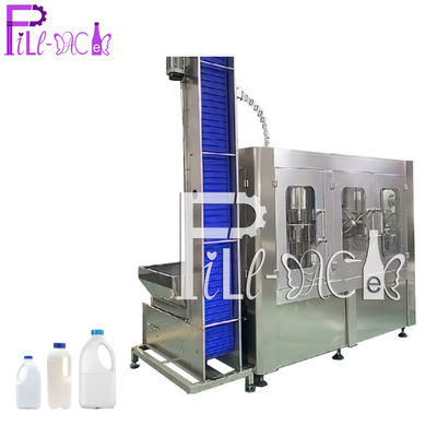 Machine de remplissage de lait de l'intégrale 3 in-1washing-filing-capping de bouteille du monoblock 6000BPH/dispositif automatiques