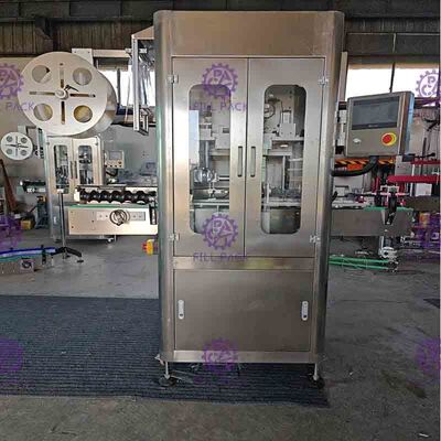 machine à étiquettes de douille principale simple automatique 150BPM 250BPM avec le tunnel de rétrécissement