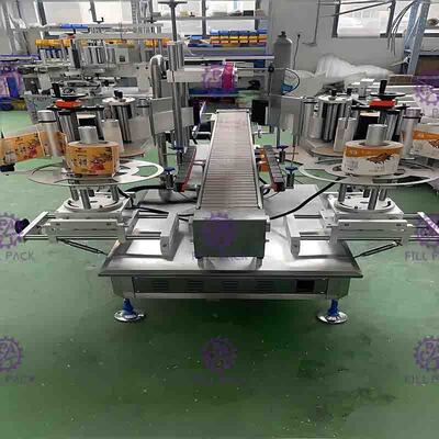 Le double de machine de SUS304 40m/Min Automatic Flat Bottle Labeling a dégrossi