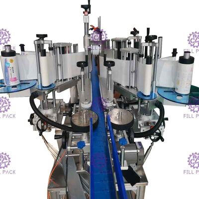 Machine à étiquettes de place de bouteille automatique d'appartement double autocollant adhésif latéral formé spécial