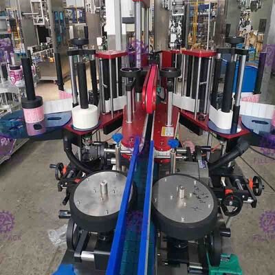 Machine à étiquettes de place de bouteille automatique d'appartement double autocollant adhésif latéral formé spécial