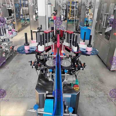 Machine à étiquettes de place de bouteille automatique d'appartement double autocollant adhésif latéral formé spécial