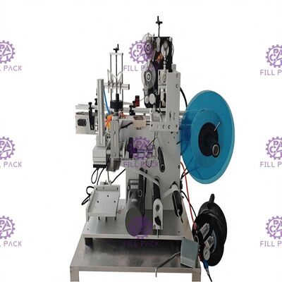 Machine à étiquettes 1800BPH de bouteille adhésive d'autocollant semi automatique pour les côtés carrés de la bouteille 3