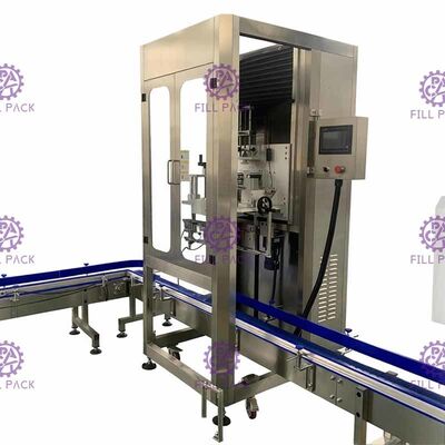 Machine de étiquetage d'étiqueteur de gallon de cou principal simple pleine automation 300BPM