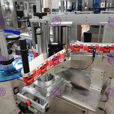 SUS304 40m/Min Flat Bottle Labeling Machine, applicateur carré de label de bouteille