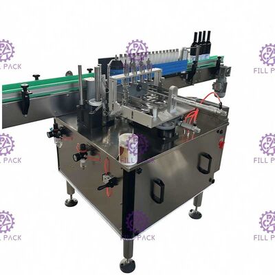 Machine à étiquettes automatique de pot en verre rond colle humide à grande vitesse