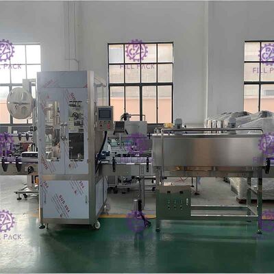 Bien mobilier de machine à étiquettes de douille de rétrécissement du remplissage à chaud SUS304 avec des roues