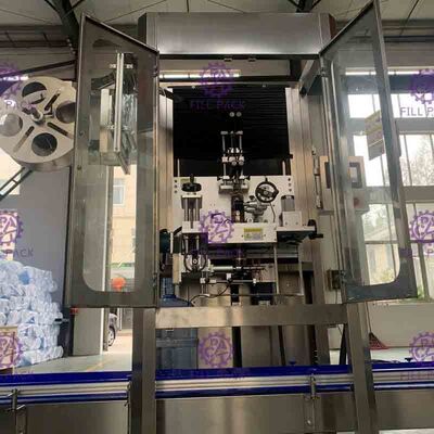 contrôle de PLC de machine à étiquettes de bouteille de gallon de l'acier inoxydable 0-50BPM