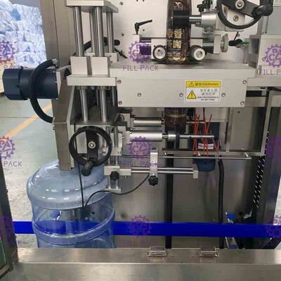 contrôle de PLC de machine à étiquettes de bouteille de gallon de l'acier inoxydable 0-50BPM