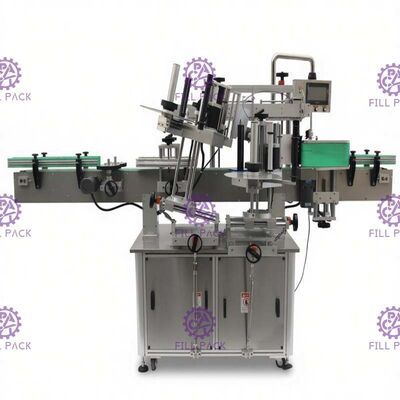 Le double a dégrossi machine à étiquettes d'autocollant pour l'exactitude en verre de bouteille à bière +/- 1mm