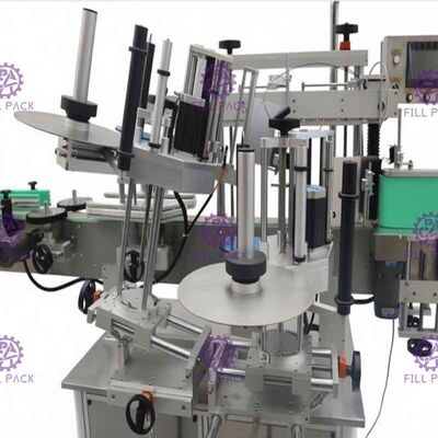 Le double a dégrossi machine à étiquettes d'autocollant pour l'exactitude en verre de bouteille à bière +/- 1mm