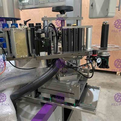 Étiquetage adhésif d'autocollant de corps principal de cou de deux/double/machine/équipement/ligne/usine/système/unité d'étiqueteur