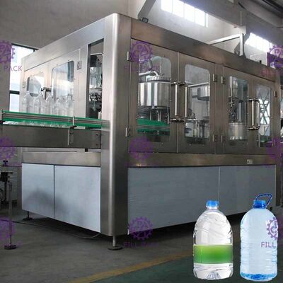 Têtes de la machine de remplissage de bouteilles d'eau potable d'acier inoxydable 10 avec le type linéaire