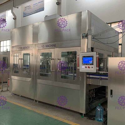 6 eau potable linéaire des têtes 600BPH mettant l'écran tactile en bouteille de Mchine avec le capsuleur