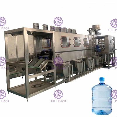 Machine de remplissage de bouteilles pure de l'eau de PLC 300BPH 18.9L anticorrosion