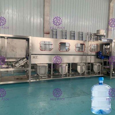 Ligne 2 machine de remplissage de l'eau de 5 gallons/usine 300 BPH pour l'eau de Minear