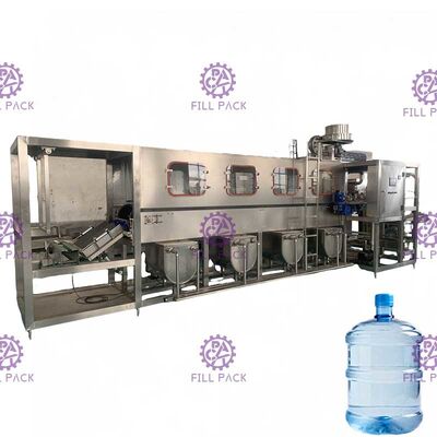 Machine de remplissage automatique de l'eau de 5 gallons 300BPH avec le contrôle de PLC