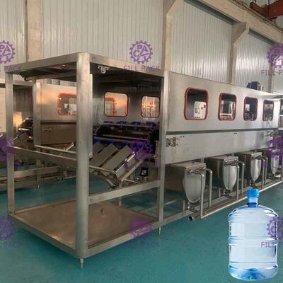 3 automatiques dans 1 ligne remplissante de l'eau avec la machine de cachetage de bouteille de gallon 600 barils/h
