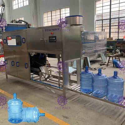 Monoblock machine de remplissage de l'eau de 5 gallons, chaîne de production de l'eau de baril