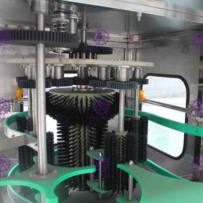 Machine de remplissage automatique de lavage de l'eau de quatre étapes avec la chaîne d'acier inoxydable
