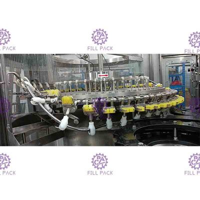 3 dans 1 bouteille en verre Monobloc de capsulage remplissante de machine de boissons carbonatées avec le chapeau en aluminium