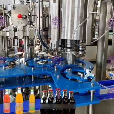 Ligne remplissante automatique de boisson non alcoolisée de contrôle d'écran tactile pour la bouteille en verre