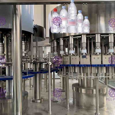 3 dans 1 machine de remplissage de bouteilles en plastique de Monoblock pour la charge d'eau minérale 18