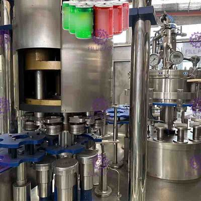 10000CPH 6 têtes de emballage liquides compactes Tin Can Seamer automatique