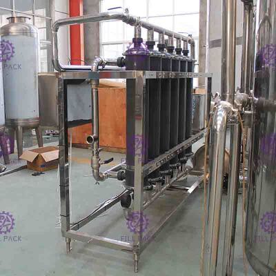 Système de traitement de l'eau automatique de l'acier inoxydable 10000LPH uF pour l'eau potable