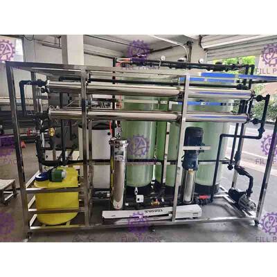 Petit type système de RO de l'eau de fibre de verre pour la chaîne de production de l'eau de bouteille