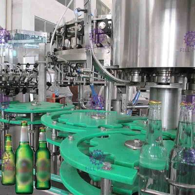 Bouteille à bière 3 in-1 rinçant la machine de capsulage remplissante, équipement liquide de remplisseur