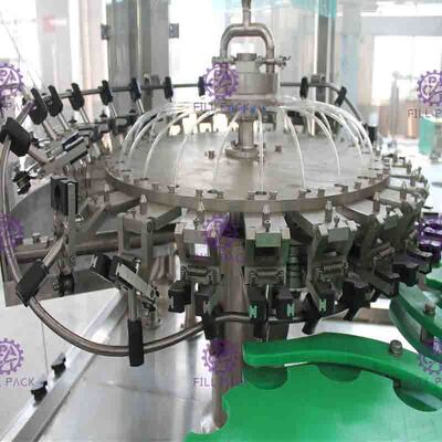3 dans 1 machine remplissante de lavage de cachetage de bière de bouteille en verre, ligne remplissante de bière de bouteille