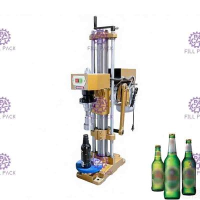 Bouteille manuelle de capsulage remplissante en verre de bière de presse de main de machine de boissons carbonatées semi automatiques