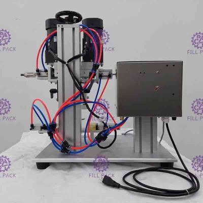 Machine de capsulage de vis pneumatique de bureau semi automatique pour la bouteille de plastique de jet