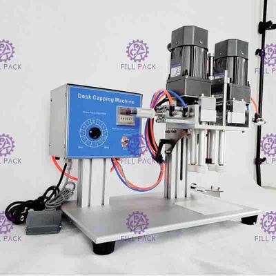 Machine de capsulage de vis pneumatique de bureau semi automatique pour la bouteille de plastique de jet
